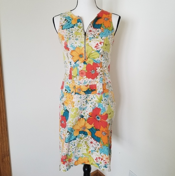 Vintage Retro Bets Vibrant Floral Dress - Picture 2 of 7